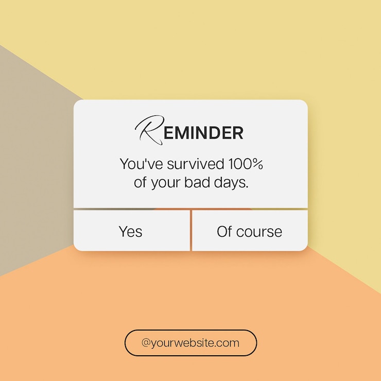 PSD psd reminder with symmetry color backgound instagram post template