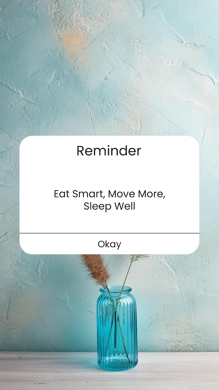 PSD psd reminder with wall glued blue background instagram story template