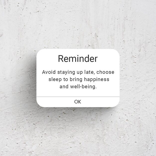 PSD psd reminder with wall gray background instagram post template