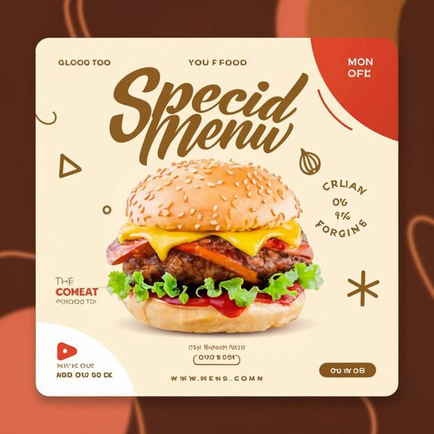 PSD psd restaurant food menu social media banner template