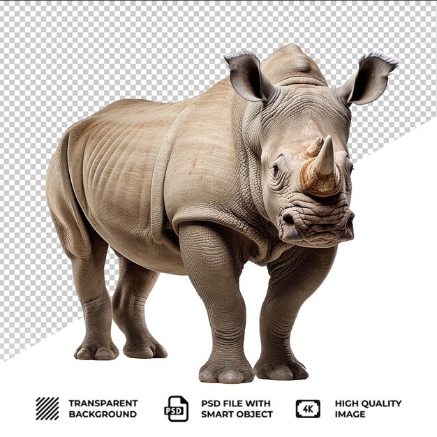 PSD psd rhinoceros isolated