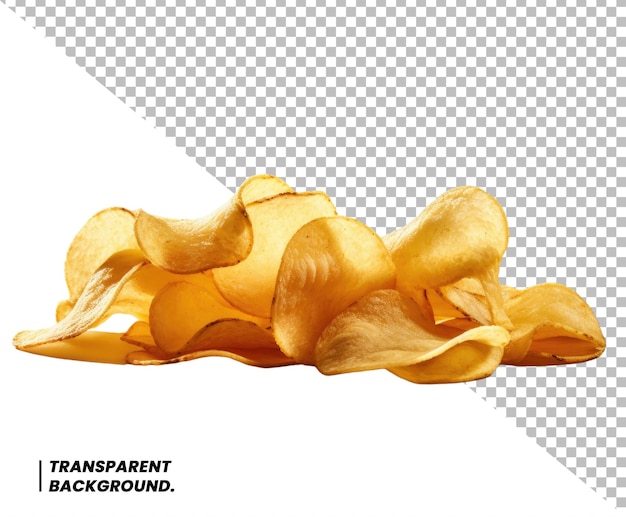 PSD psd ribbed aardappelchips geïsoleerd