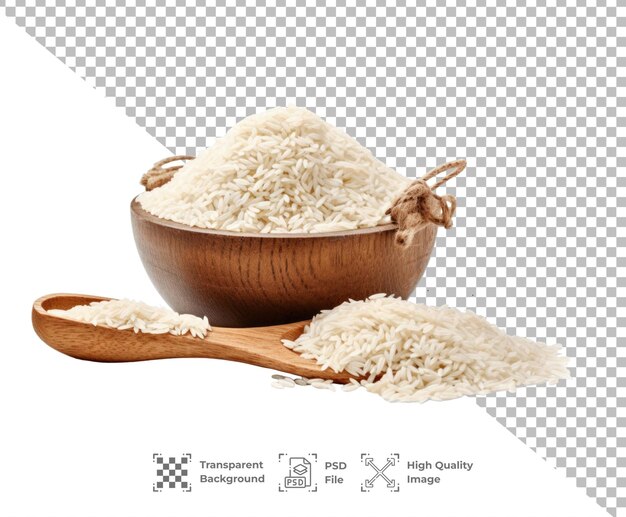 PSD psd rice on bowl isolated