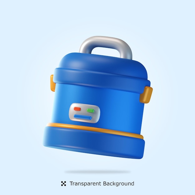 Psd rice cooker 3d icon