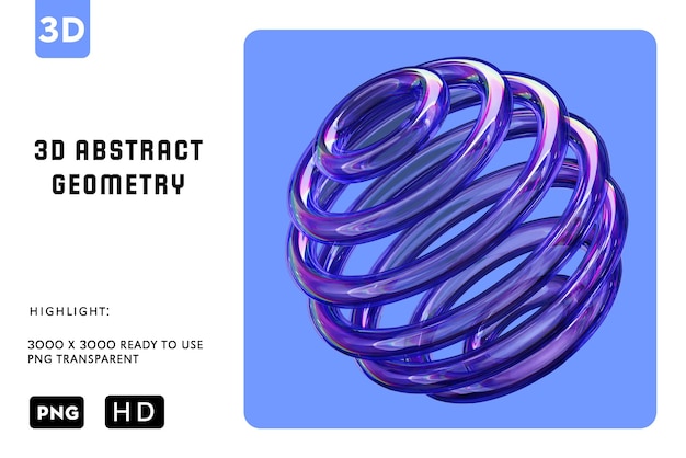 PSD psd ring sphere 3d illustration