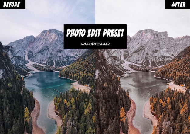 PSD psd rode herfst foto bewerken preset filter