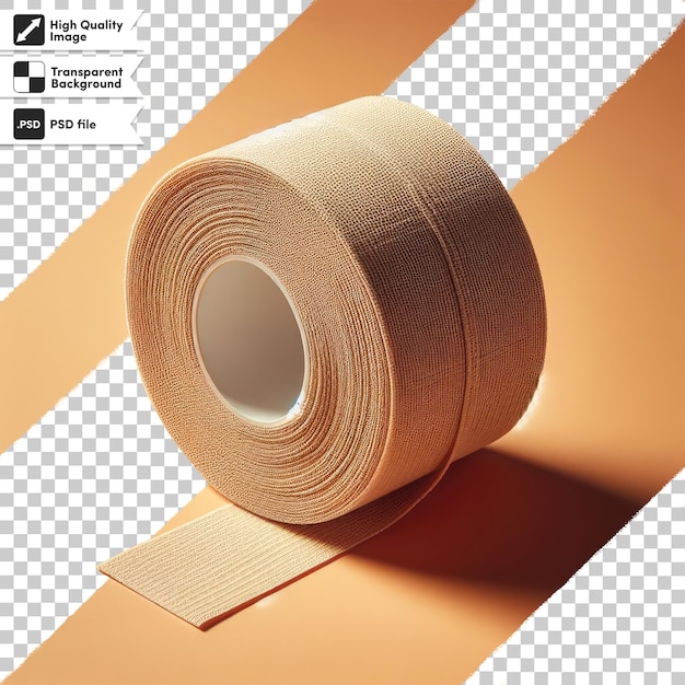 PSD psd roll of paper on transparent background