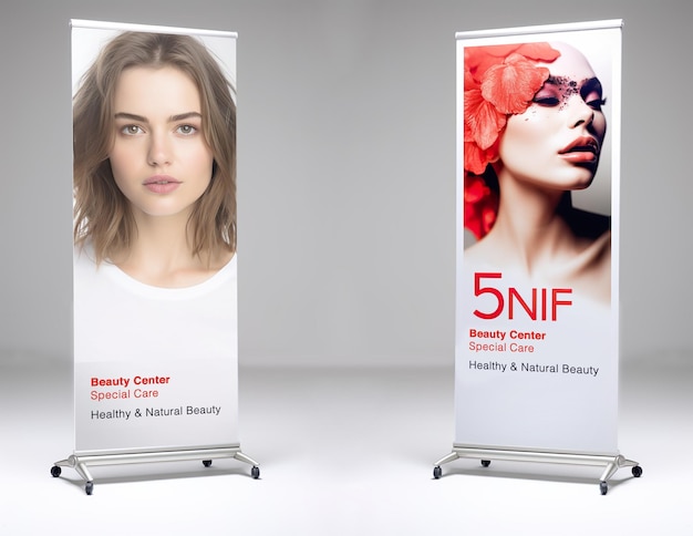 PSD psd roll up banner mock up