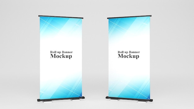 PSD psd roll up banner mockup