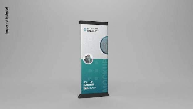 Psd roll up banner mockup