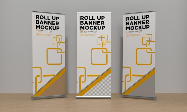 PSD rollup banner mockup