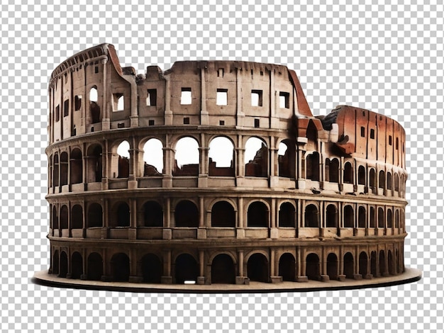 PSD psd of a roman colosseum on transparent background