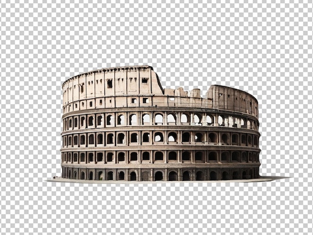 PSD psd of a roman colosseum on transparent background