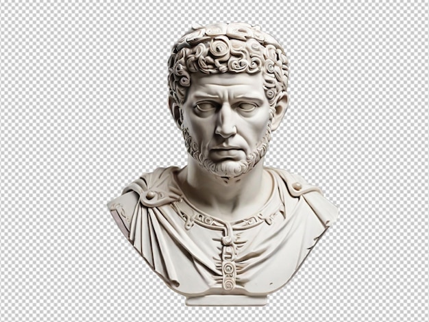 PSD psd of a roman emperor statue