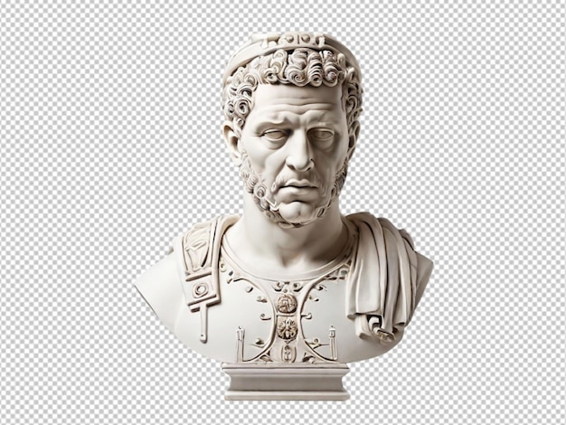 PSD psd of a roman emperor statue