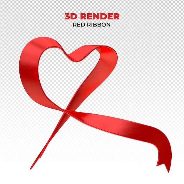 Psd rood december realistisch 3d-lint