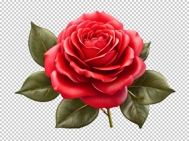 PSD psd rose png on a transparent background