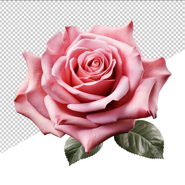 PSD psd rose on transparent background