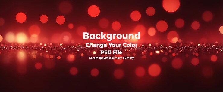 PSD psd ruby red bokeh background