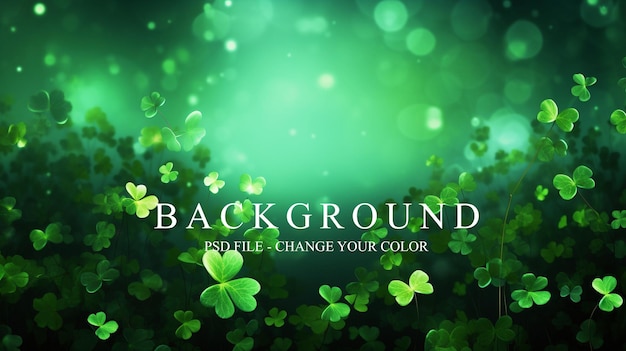 PSD psd saint patricks day green background