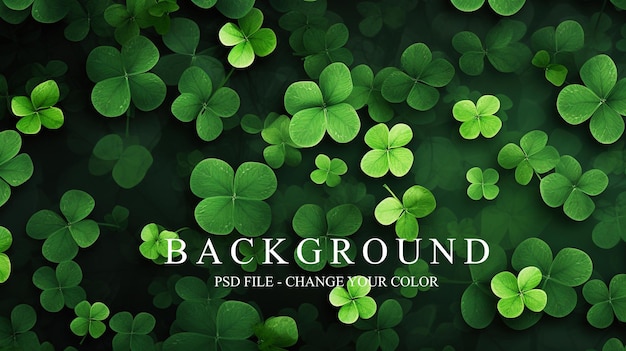 PSD psd saint patricks day green background