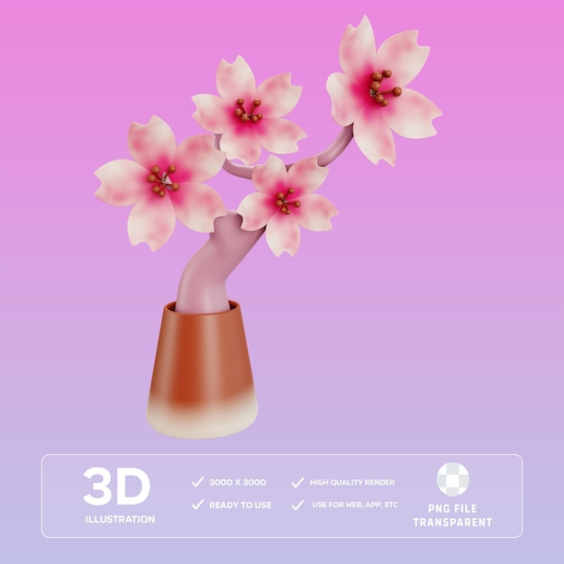 PSD 薩庫拉 3D 插圖
