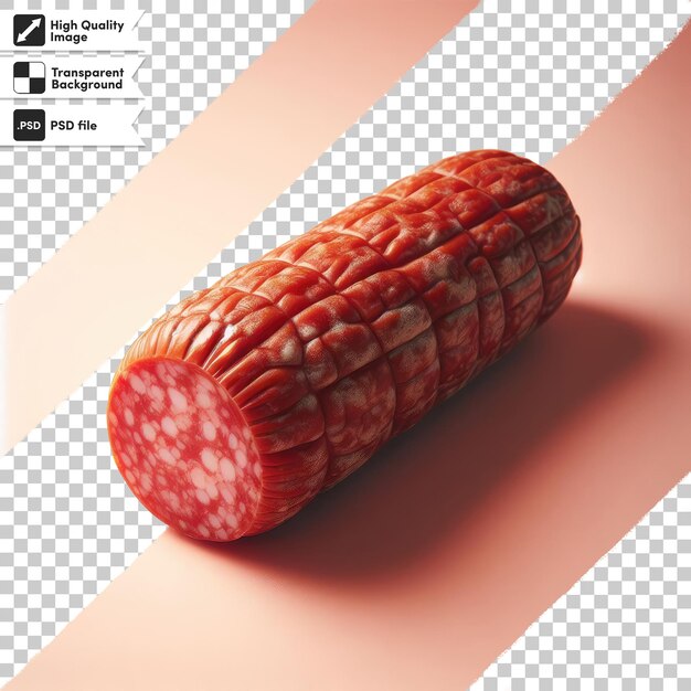 PSD psd salami sausage on transparent background