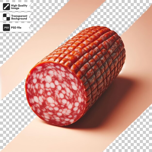 PSD psd salami sausage on transparent background