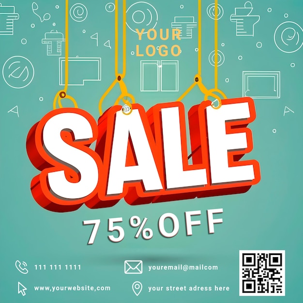 psd sale promotion post design