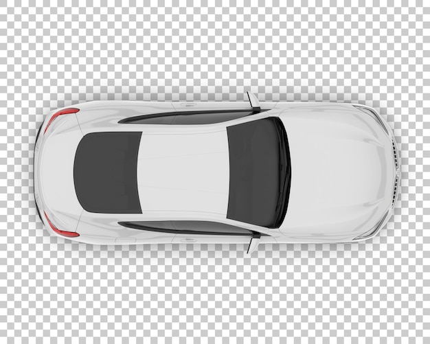 PSD psd samochód sportowy makieta na białym tle na przezroczystym tle ilustracja renderowania 3d