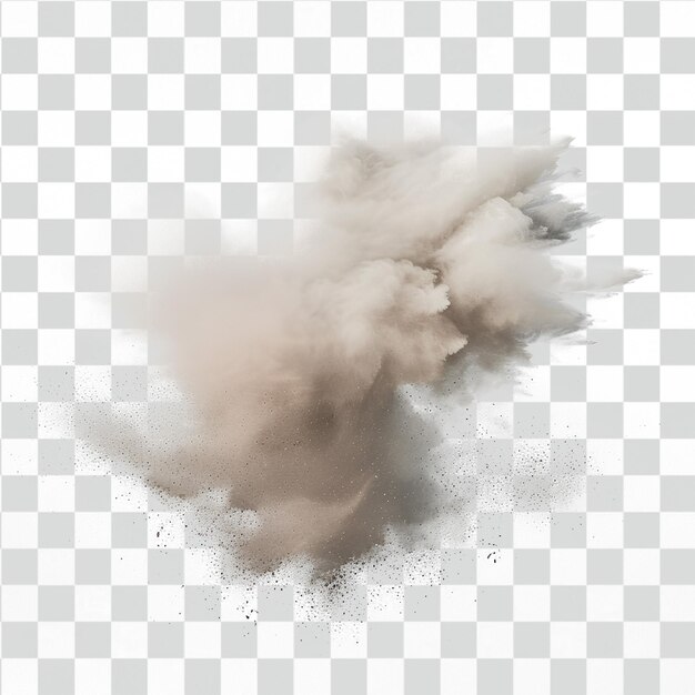 PSD psd sand dust on transparent background