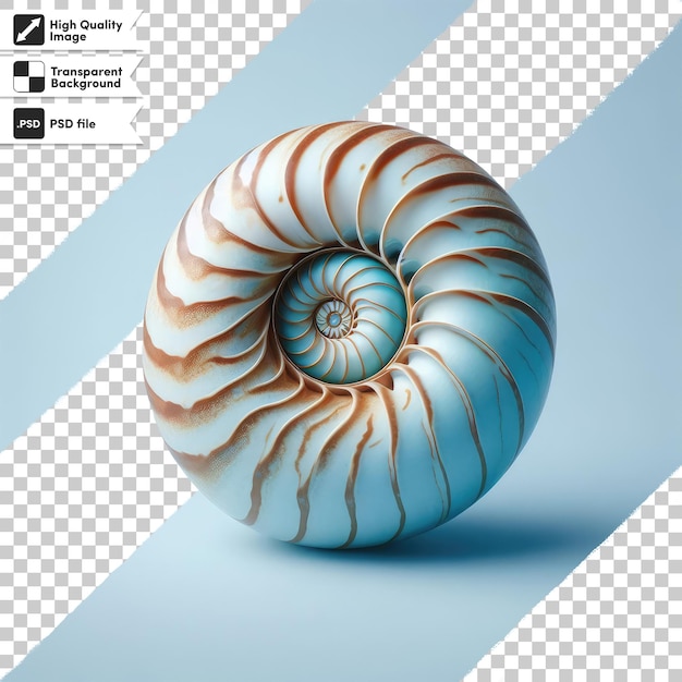 PSD psd sea shell on transparent background with editable mask layer