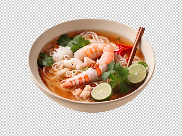 PSD psd seafood pho png su uno sfondo trasparente