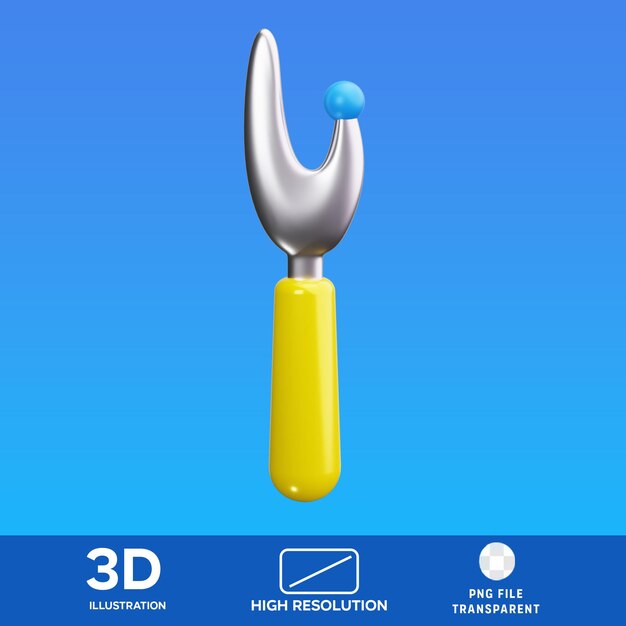 PSD シームリッパー 3D イラスト