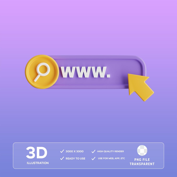 PSD psd search 3d illustration