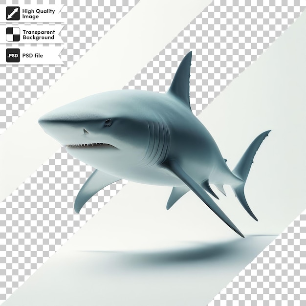 PSD psd акула на прозрачном фоне с редактируемым слоем маски