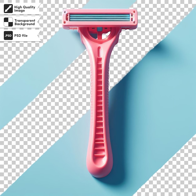 PSD psd shaving razor isolated on transparent background with editable mask layer