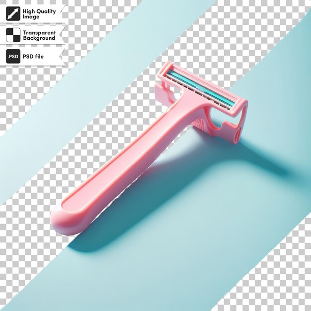 PSD psd shaving razor isolated on transparent background with editable mask layer