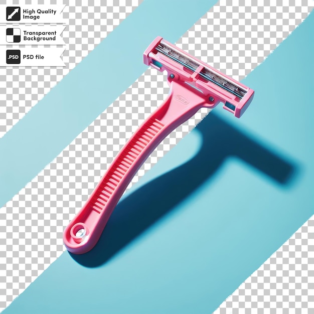 PSD psd shaving razor isolated on transparent background with editable mask layer