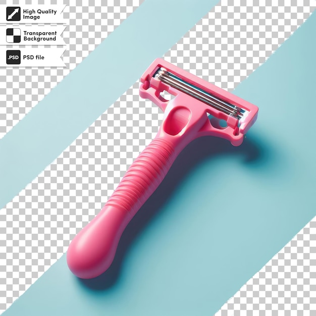 PSD psd shaving razor isolated on transparent background with editable mask layer