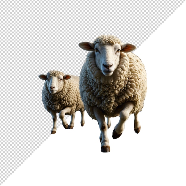 PSD psd sheep isolated without background