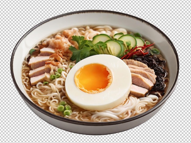 Psd shio ramen png op een transparante achtergrond