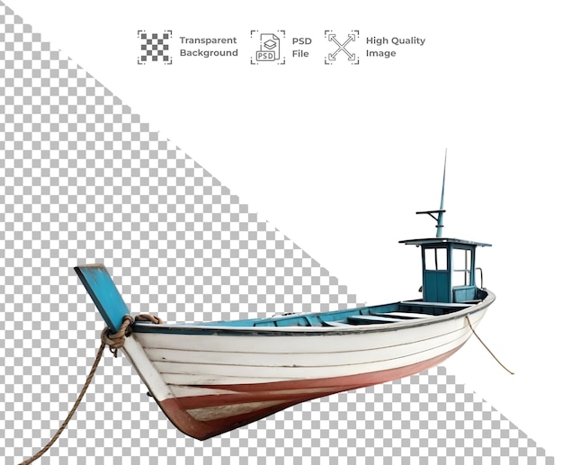 PSD psd ship rowing boat isolated on transparent background