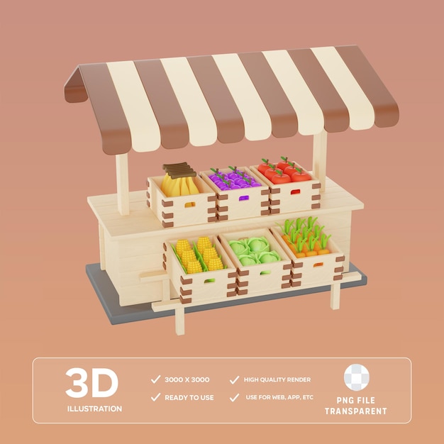 PSD Shop 3D-illustratie
