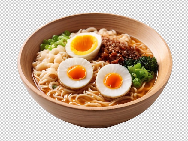 Psd shoyu ramen png op een transparante achtergrond