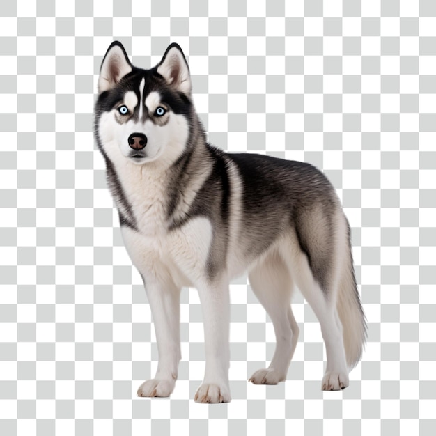 PSD psd siberische husky transparante achtergrond