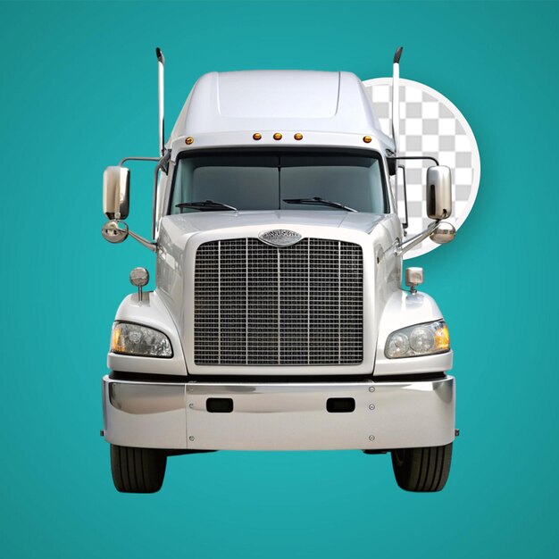 Psd side view box truck template