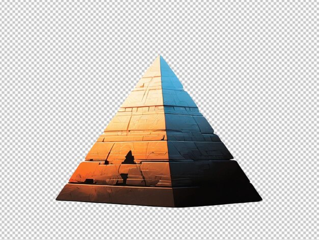 Psd of a silhouette of a egypt on transparent background