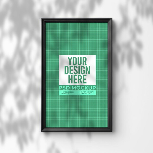 Psd simple photo frames mockup