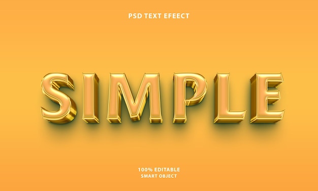psd simple text style effect